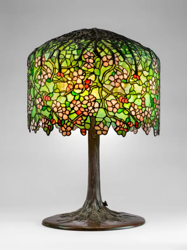 Apple Blossom Library Lamp