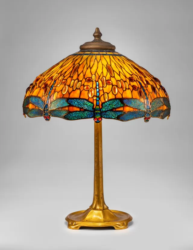 Dragonfly Library Lamp